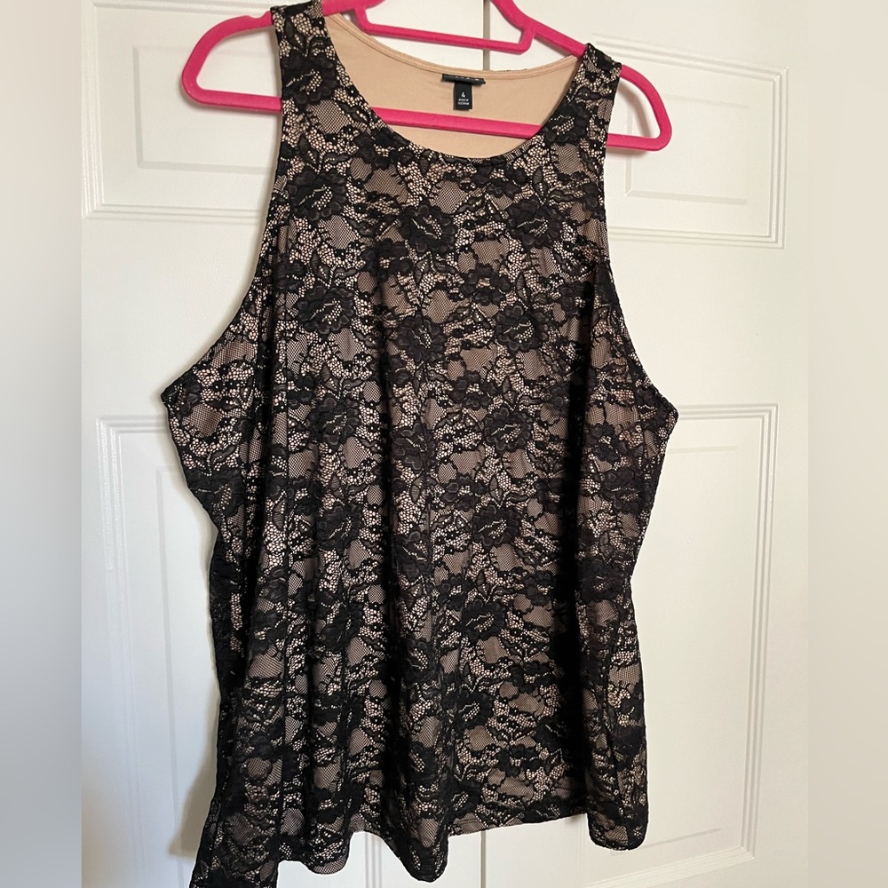 Torrid 4 Floral Lace Tank
